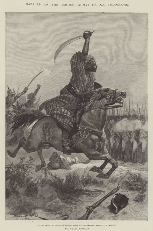 İngiliz Ordusu, Cuddalore Savaşları by Richard Caton Woodville junior