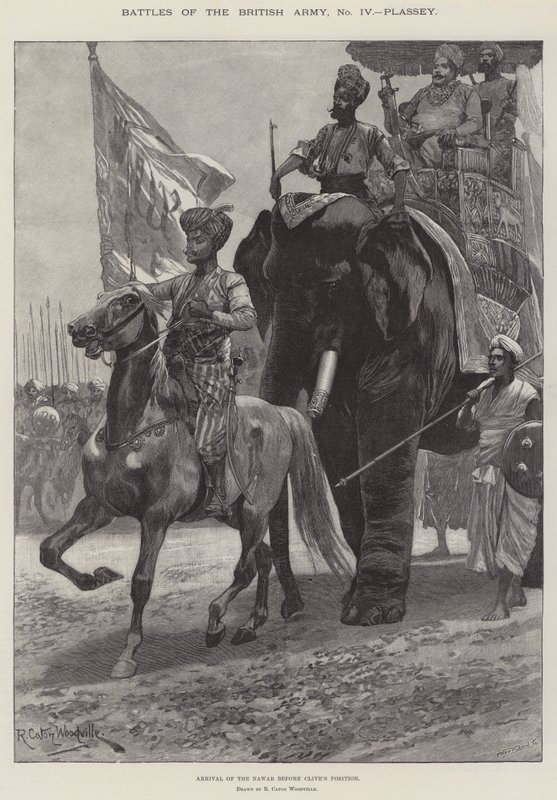 İngiliz Ordusu Savaşları, Plassey by Richard Caton Woodville junior