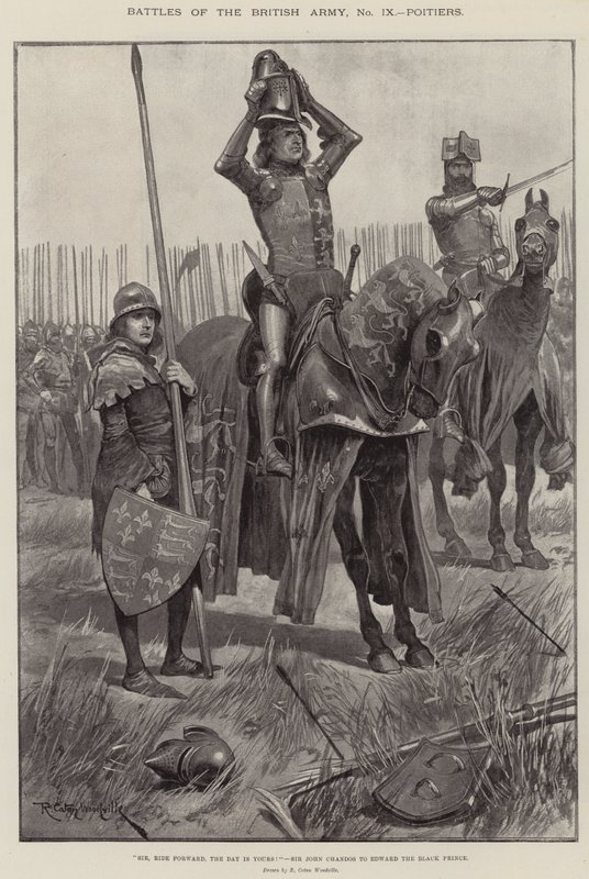 İngiliz Ordusu Savaşları, Poitiers by Richard Caton Woodville junior