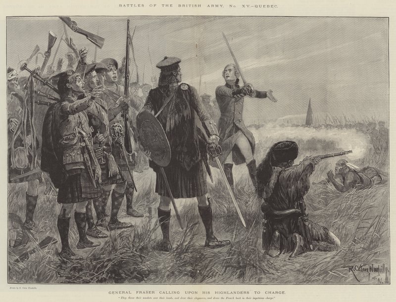 İngiliz Ordusu, Quebec Savaşları by Richard Caton Woodville junior