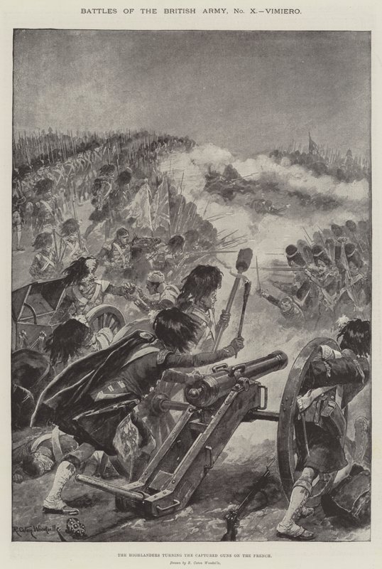 Battles of the British Army, Vimiero  by Richard Caton Woodville junior