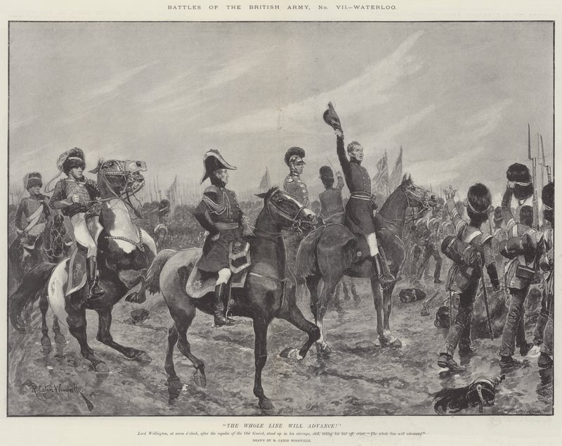 İngiliz Ordusu, Waterloo Savaşları by Richard Caton Woodville junior