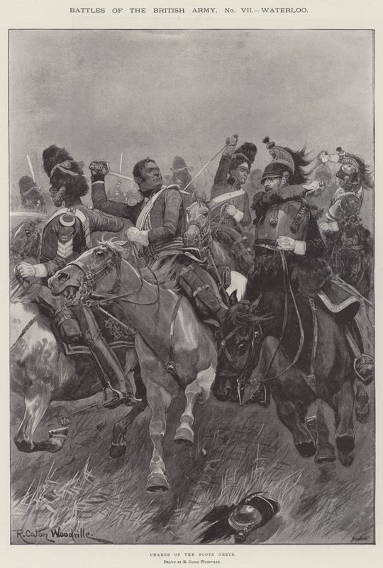 İngiliz Ordusu, Waterloo Savaşları by Richard Caton Woodville junior