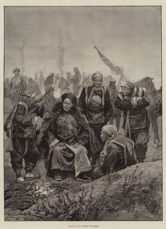 ಚೀನೀ ಸೈನಿಕರ ತುರ್ಕಿನ ತಾತ್ಕಾಲಿಕ by Richard Caton Woodville junior