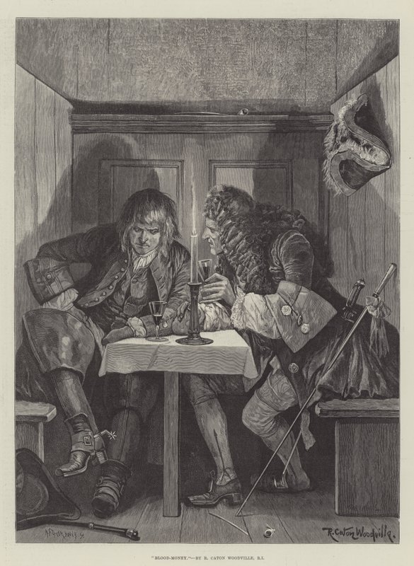Kan parası by Richard Caton Woodville junior