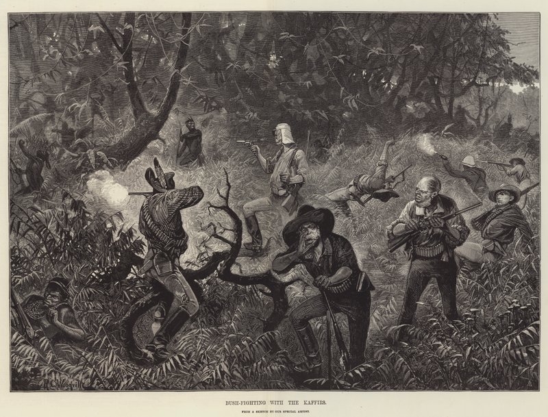 Kafirlerle Bush Dövüşü by Richard Caton Woodville junior