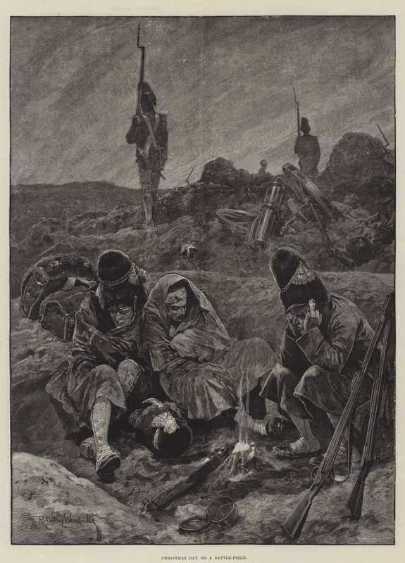 Savaş Alanında Noel Günü by Richard Caton Woodville junior