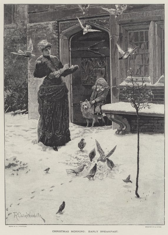 Noel Sabahı, Erken Kahvaltı by Richard Caton Woodville junior
