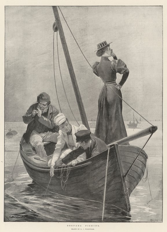 Derin deniz balıkçılığı by Richard Caton Woodville junior