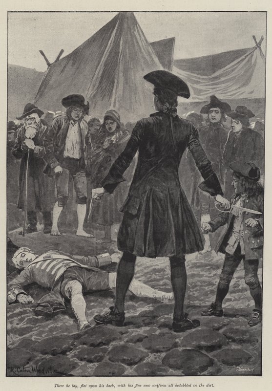 Emily Lawless tarafından İmparatorluk Albayı için İllüstrasyon by Richard Caton Woodville junior