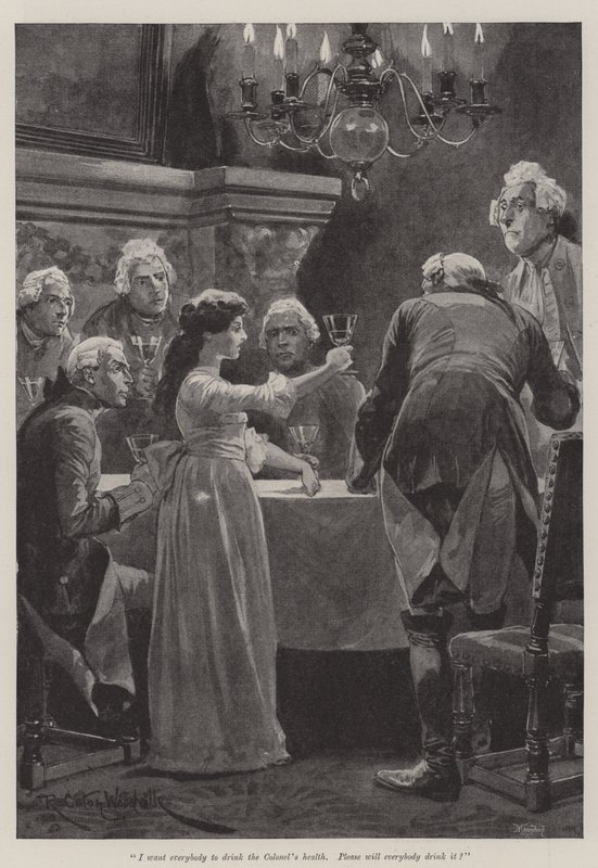 Emily Lawless tarafından İmparatorluk Albayı için İllüstrasyon by Richard Caton Woodville junior