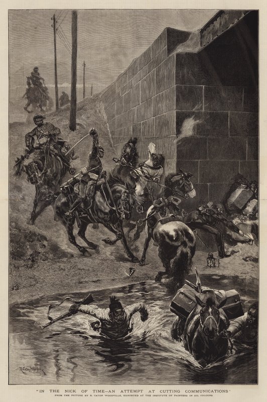 Zamanın Nickinde, İletişimi Kesmeye Yönelik Bir Girişim by Richard Caton Woodville junior