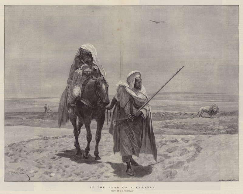 Bir Karavanın Arkasında by Richard Caton Woodville junior