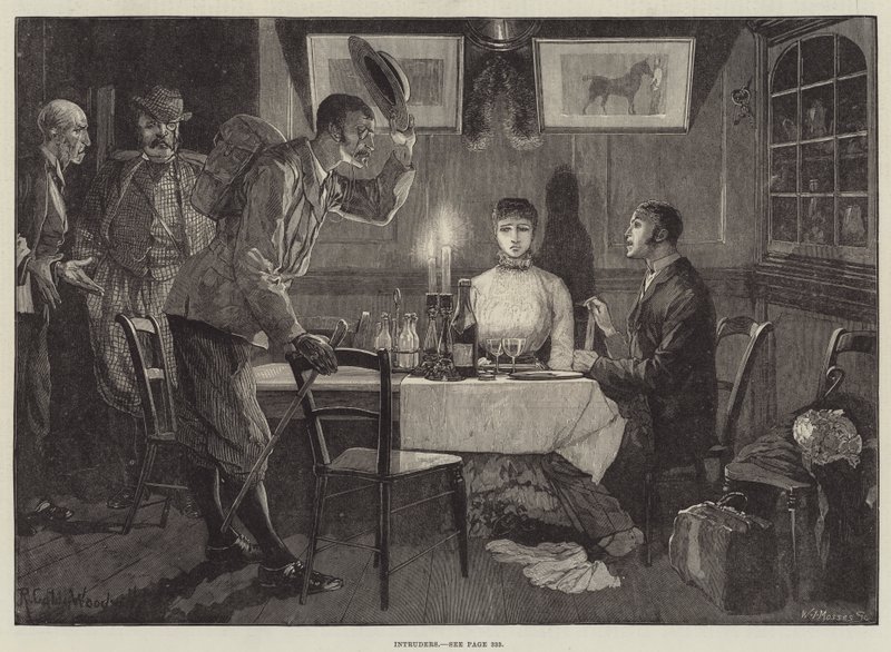 davetsiz misafirler by Richard Caton Woodville junior
