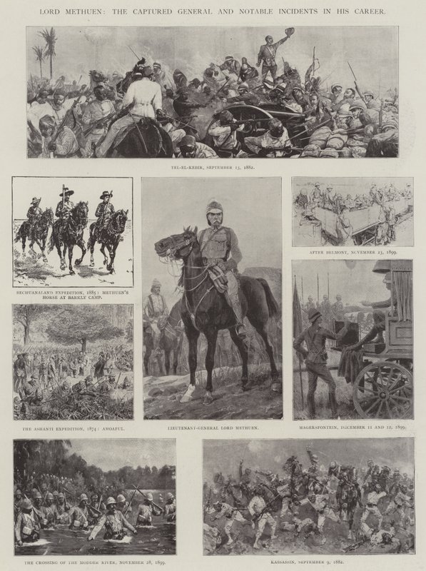 Lord Methuen, Yakalanan General ve Kariyerindeki Önemli Olaylar by Richard Caton Woodville junior