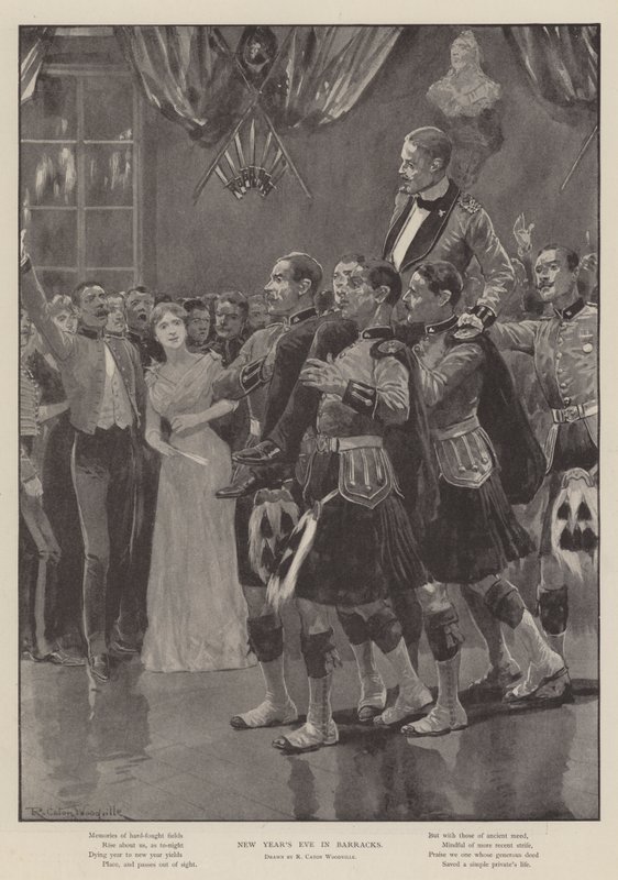 Kışlada Yılbaşı Gecesi by Richard Caton Woodville junior