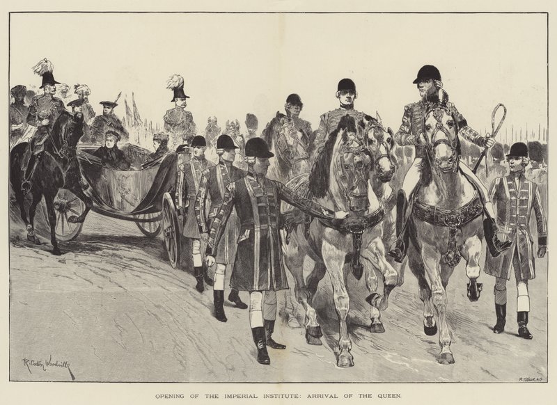 İmparatorluk Enstitüsünün Açılışı, Kraliçenin Gelişi by Richard Caton Woodville junior