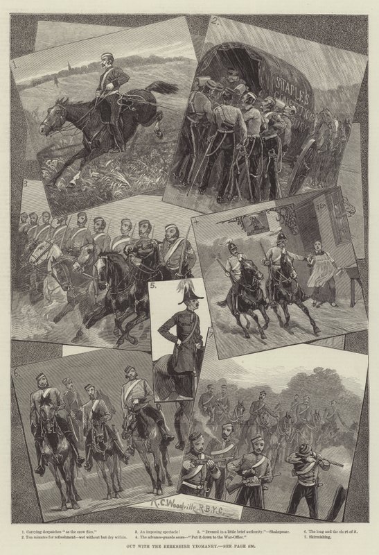Berkshire yeomanry ile dışarı by Richard Caton Woodville junior