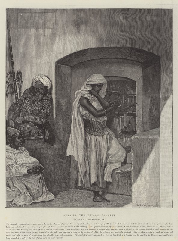 Hapishanenin Dışında, Tanca by Richard Caton Woodville junior