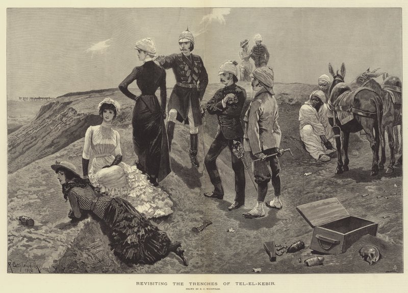 Tel-el-Kebir Siperlerini Yeniden Ziyaret by Richard Caton Woodville junior
