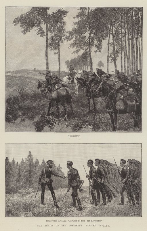 Kıta Orduları, Rus Süvarileri by Richard Caton Woodville junior