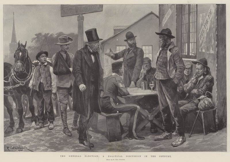 Genel Seçim, Ülkede Siyasi Bir Tartışma by Richard Caton Woodville junior