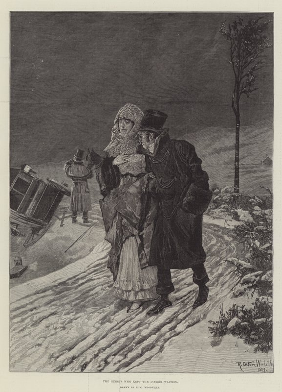 Akşam Yemeğini Bekleten Misafirler by Richard Caton Woodville junior