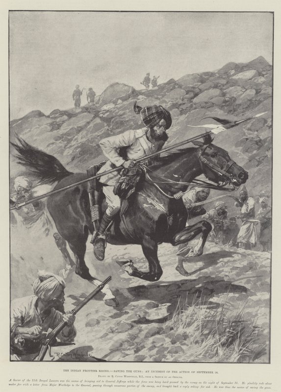 Hindistan Sınırının Yükselişi, Silahları Kurtarmak, 16 Eylül Eyleminin Bir Olayı by Richard Caton Woodville junior