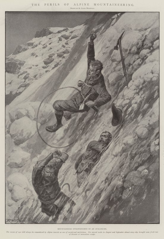 Alp Dağcılığının Tehlikeleri by Richard Caton Woodville junior