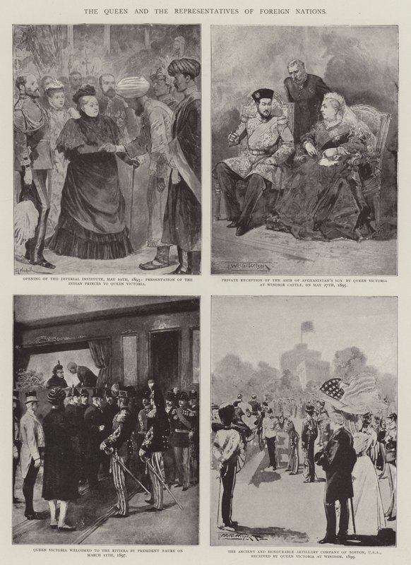 Kraliçe ve Yabancı Milletler Temsilcileri by Richard Caton Woodville junior