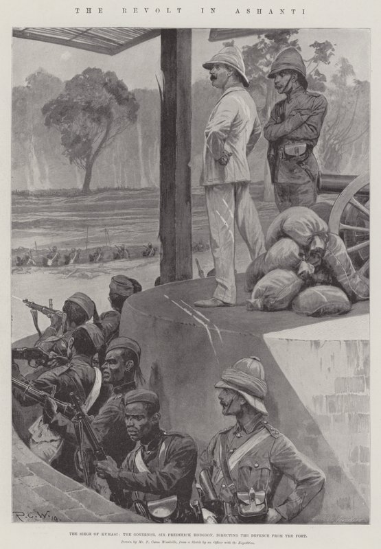 Ashanti'deki İsyan by Richard Caton Woodville junior