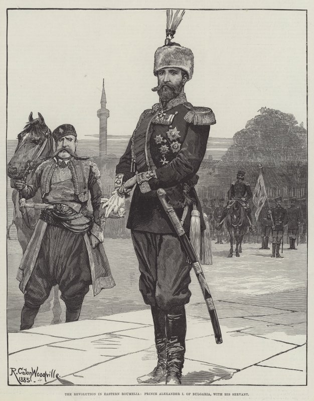 Doğu Rumeli Devrimi, Bulgaristan Prensi I. Aleksandr, Hizmetçisi ile by Richard Caton Woodville junior
