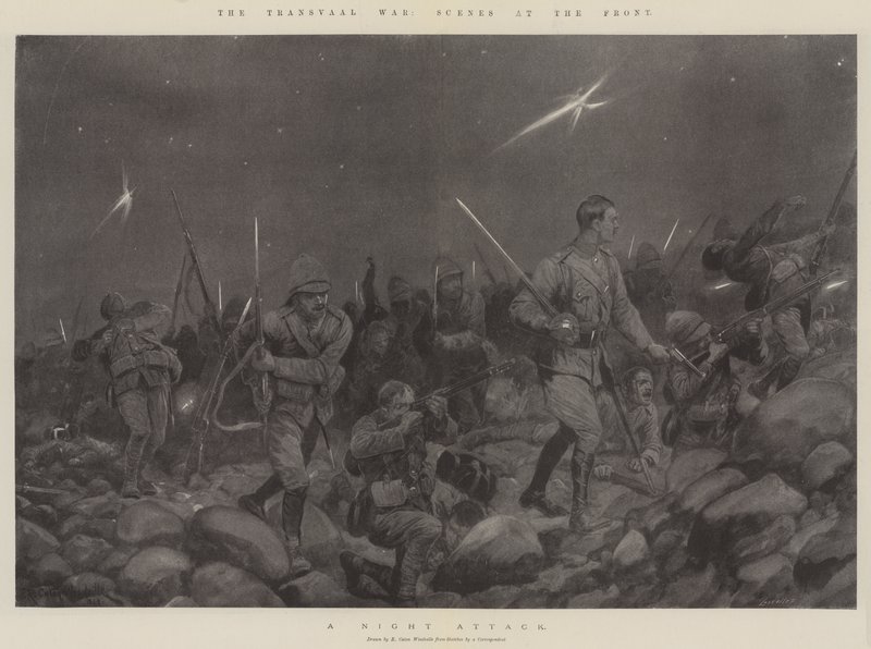 Transvaal Savaşı, Cephedeki Sahneler by Richard Caton Woodville junior
