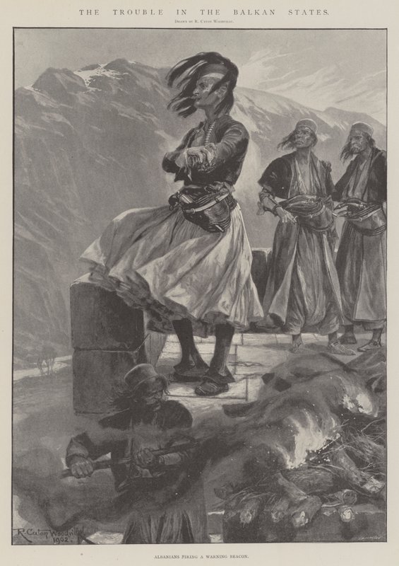 Balkan Ülkelerindeki Sorun by Richard Caton Woodville junior