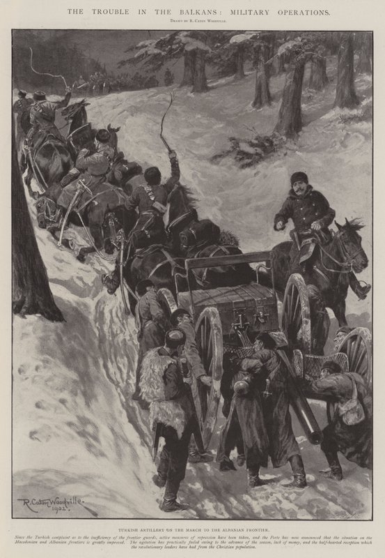 Balkanlardaki Sıkıntı, Askeri Operasyonlar by Richard Caton Woodville junior