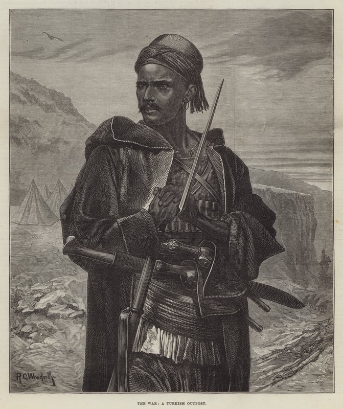 Savaş, bir Türk Karakolu by Richard Caton Woodville junior