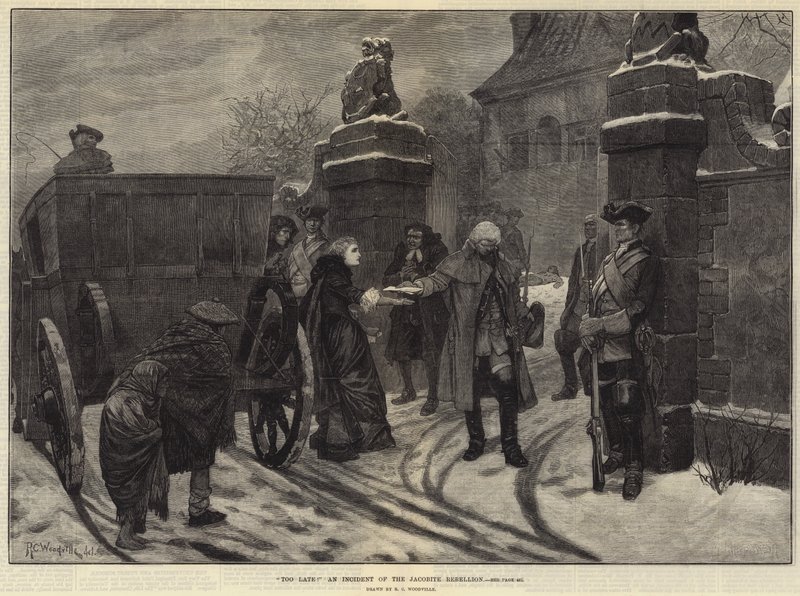 Çok geç! Jacobite İsyanı Olayı by Richard Caton Woodville junior