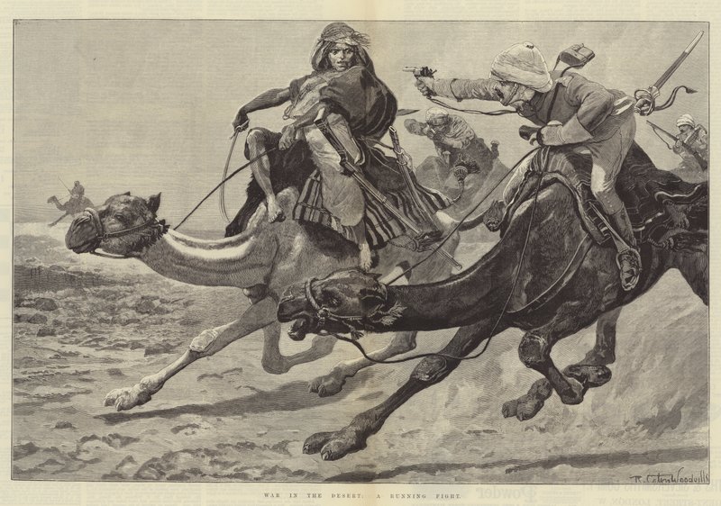 Çölde Savaş, Koşan Bir Dövüş by Richard Caton Woodville junior
