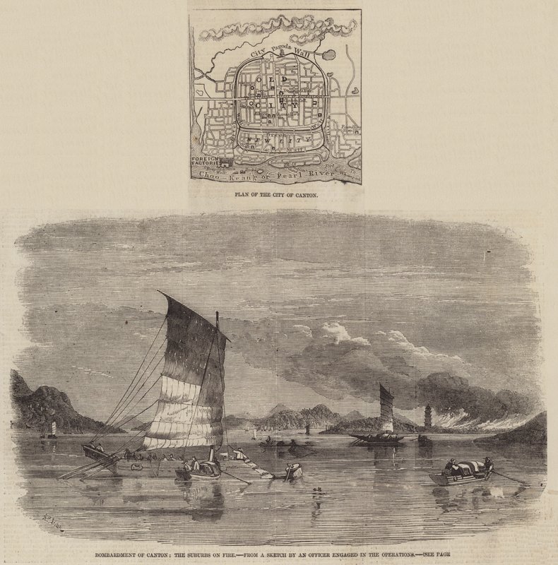 Kanton bombardımanı by Richard Principal Leitch