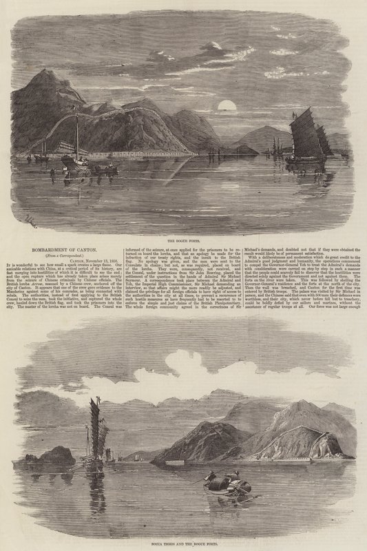 Bombardment of Canton  by Richard Principal Leitch
