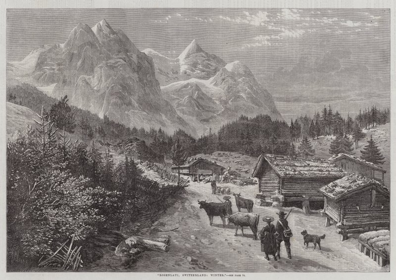 Rosenlaui, İsviçre, Kış by Richard Principal Leitch