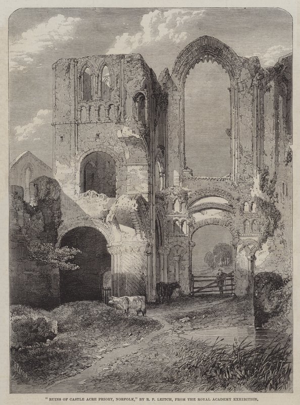 Castle Acre Manastırı Harabeleri, Norfolk by Richard Principal Leitch