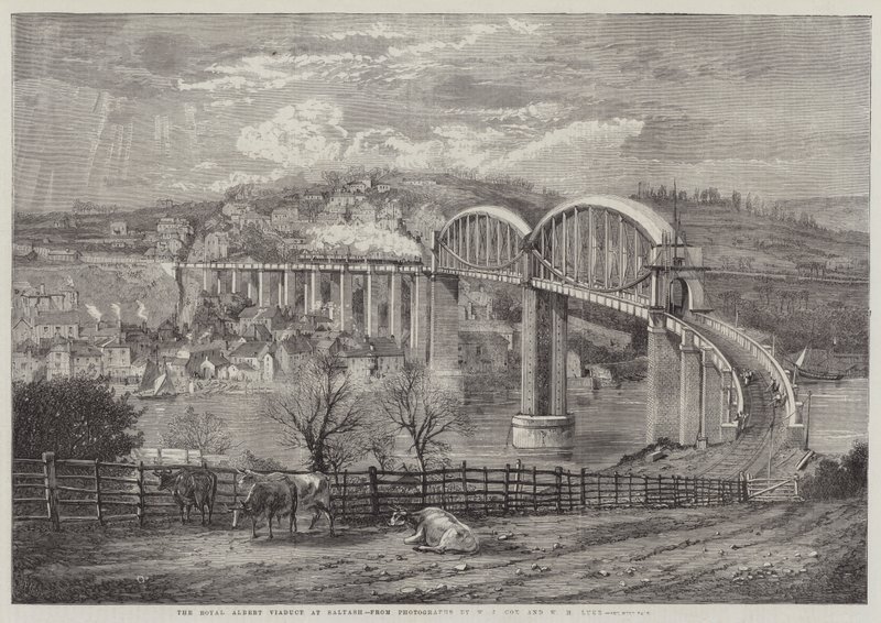 Thr Royal Albert Viyadüğü Saltash'ta by Richard Principal Leitch