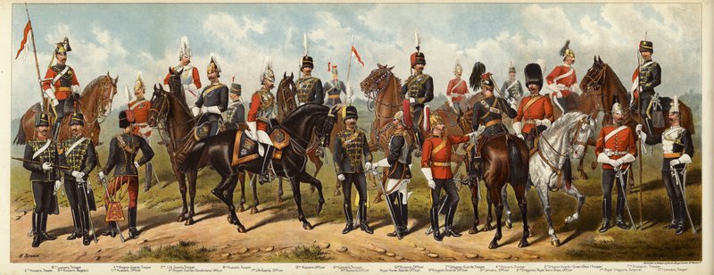 İngiliz Süvarilerimiz, 1890 by Richard Simkin