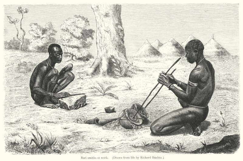 Bari demircileri iş başında (gravür) by Richard (after) Buchta