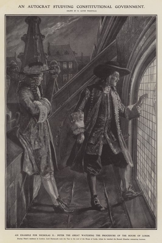 Anayasal hükümeti inceleyen bir otokrat (lito) by Richard Caton II (after) Woodville