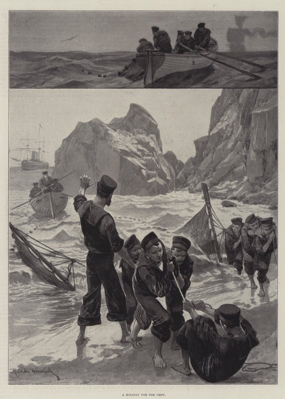 Mürettebat İçin Bir Tatil by Richard Caton Woodville junior