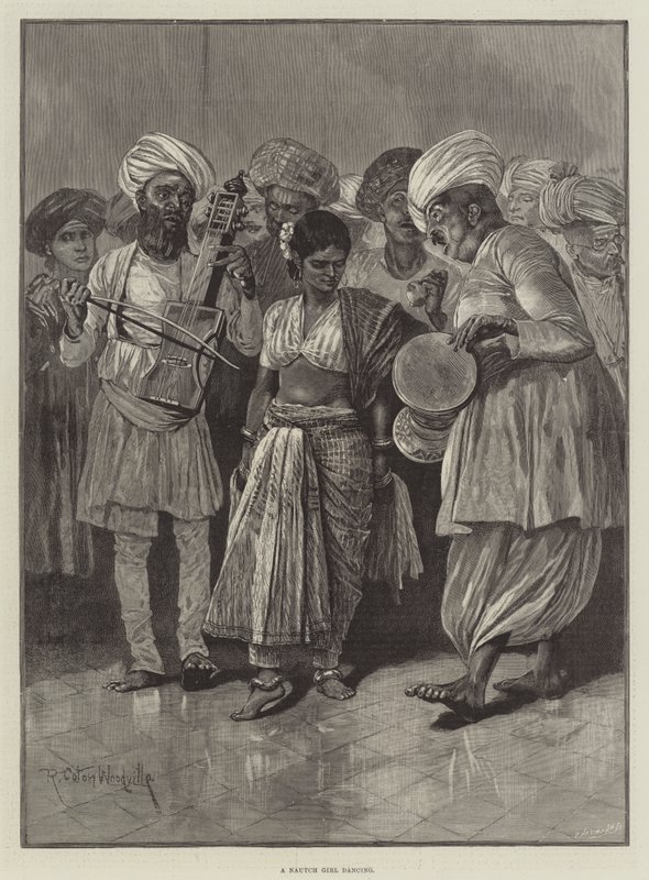 Nautch Kız dans ediyor by Richard Caton Woodville junior