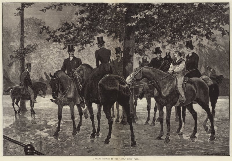 Sırada Keskin Bir Duş, Hyde Park by Richard Caton Woodville junior