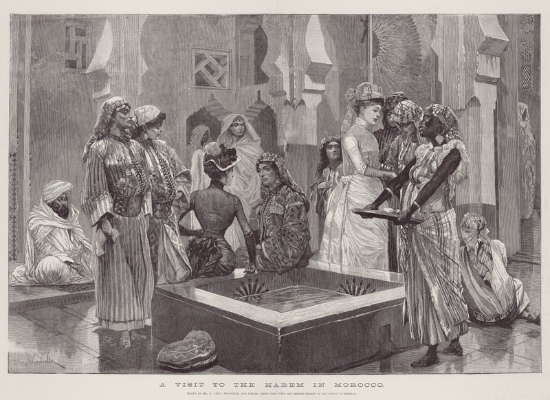 ಮೊರಾಕೊ ಟರ್ಕಿಯಲ್ಲಿ ಜನಾನಕ್ಕೆ ಭೇಟಿ by Richard Caton Woodville junior